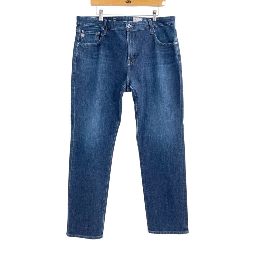 AG Adriano Goldschmied Everett Slim Straight Dark Wash Jeans Mens Size 40x32